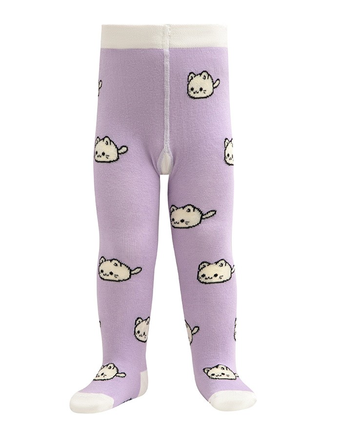 Tights for children ''Caught you, kitten" Violet