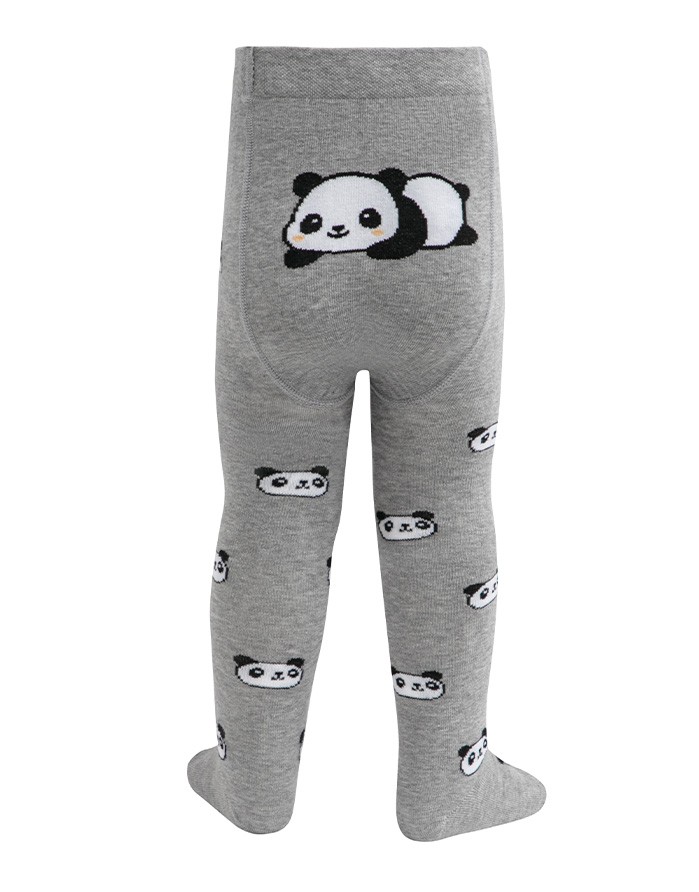 Zeķubikses bērniem ''Panda Pattern" Grey