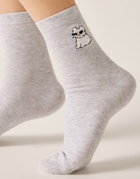 Women's Socks "Serious Cat"