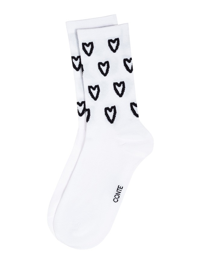 Women's Socks "Love in the Air" White