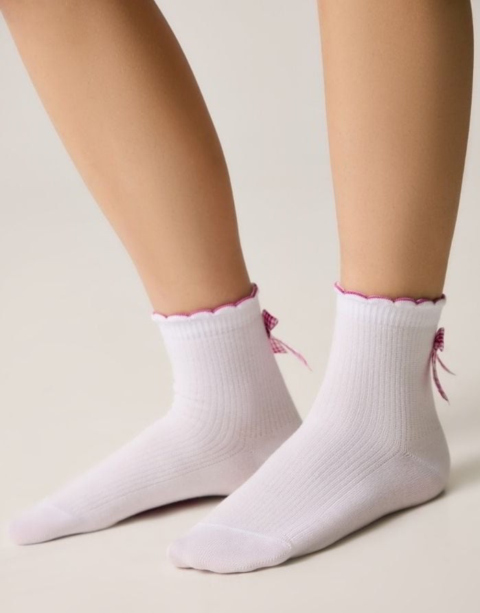 Vaikiškos Kojinės "Pink Bow"