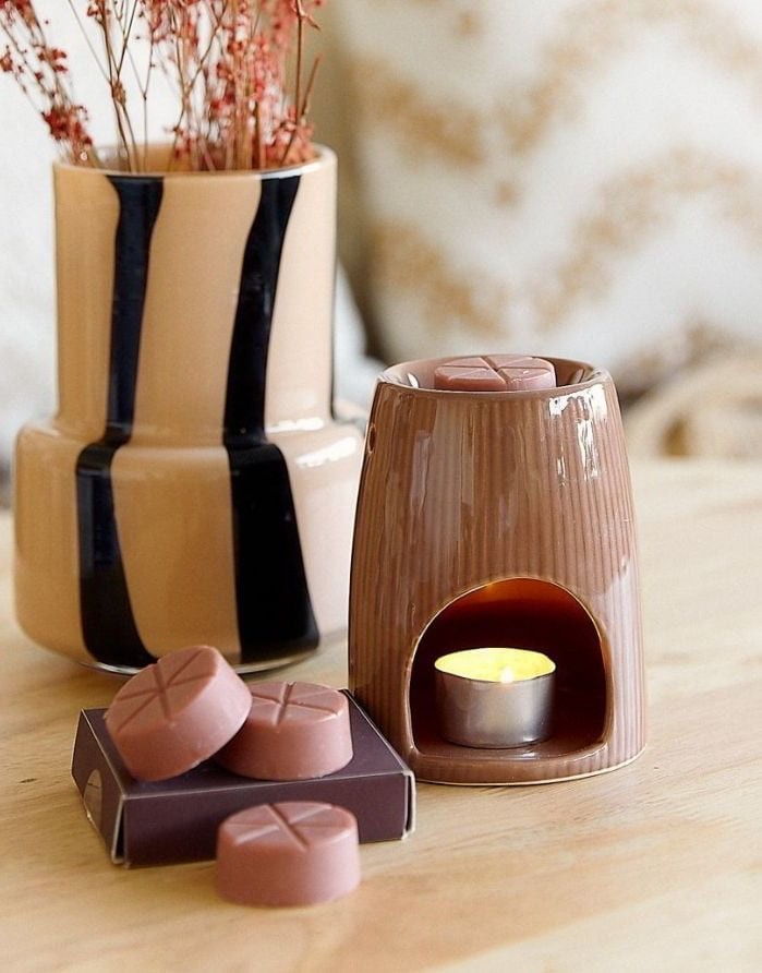 Подсвечник с воском "Sandalwood"