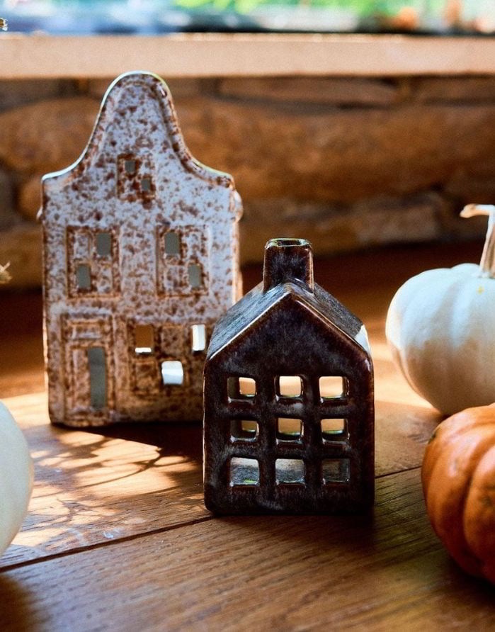 Candlestick Holder "Ceramic Mini House"