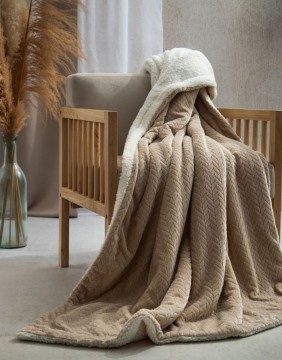 Pleds "Laren Beige" 150x200 cm