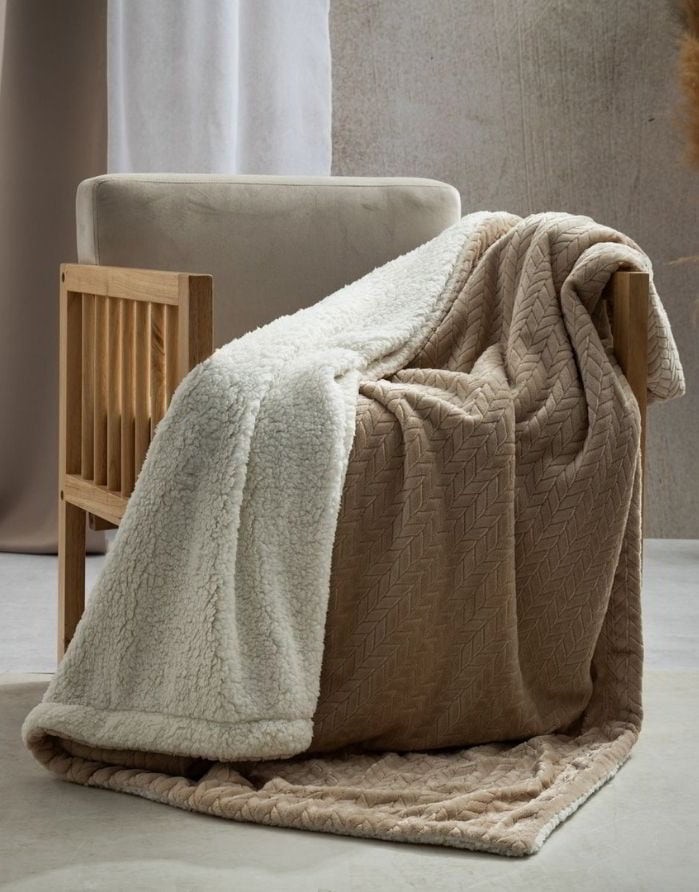 Plaid "Laren Beige" 150x200 cm