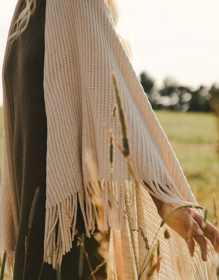 Pleds "Chenille Ecru" 130x170 cm