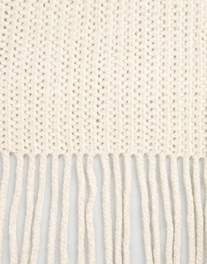 Pleds "Chenille Ecru" 130x170 cm