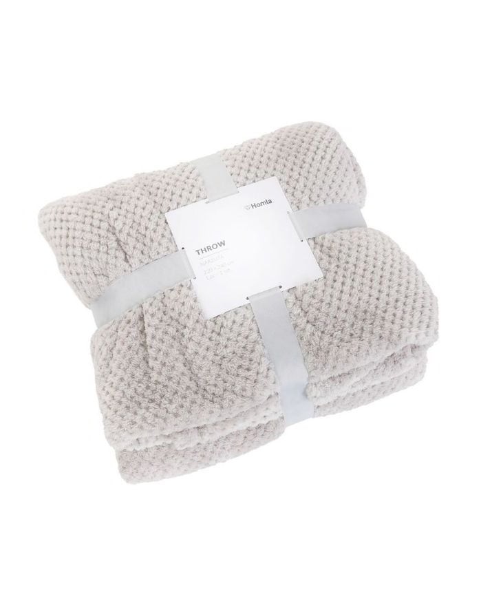 Pleds "Noah Light Grey" 220x240 cm