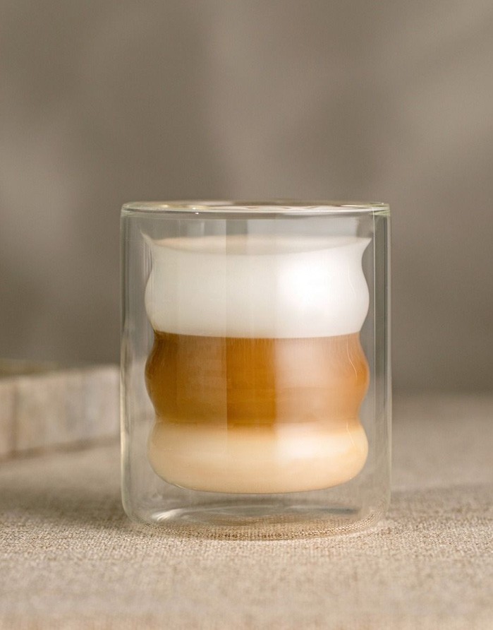 Dubultās stikla krūzes "CEMBRA BUBBLY", 2 gab.