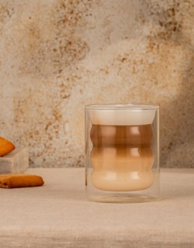 Чашки двойные стеклянные "CEMBRA BUBBLY", 2 шт.