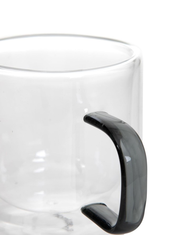 Double glass cups "CEMBRA RETRO", 2 pcs