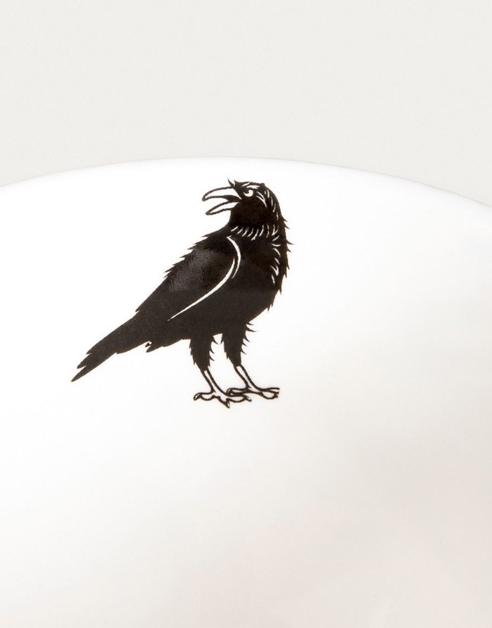 Krūze un apakštase "BARIK Black Crow"