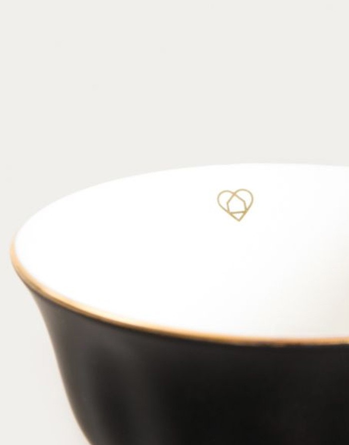 Чашка с блюдцем "BARIK Black"