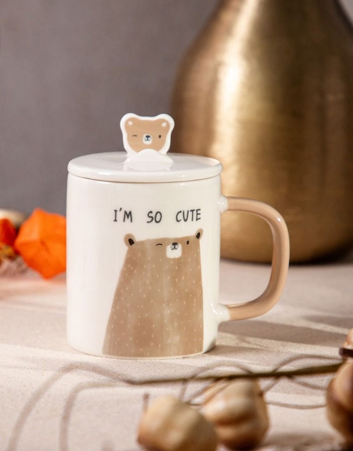 Cup with lid "BATIS With Bear"