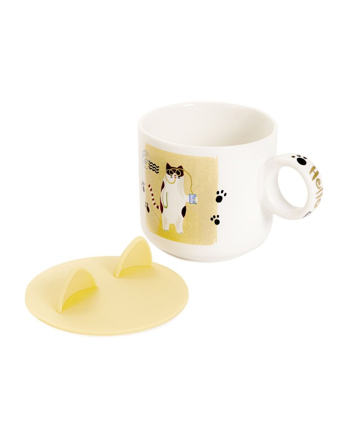 Cup with lid "KODI With Cat"