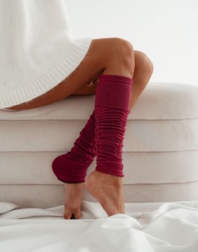Женские гетры "Openwork Leg Warmer" Claret