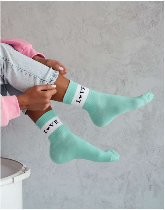 Women's socks "Mint Love"