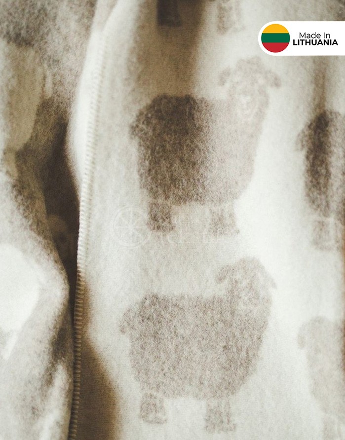 Одеяло из натуральной шерсти "Sheep Beige" 130x200 cm