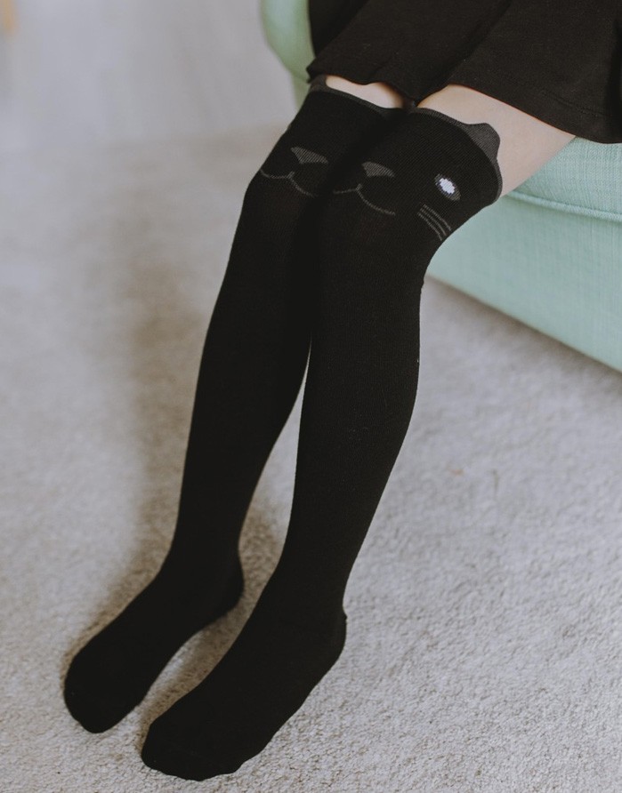 Children's socks "Cats Light Melange"