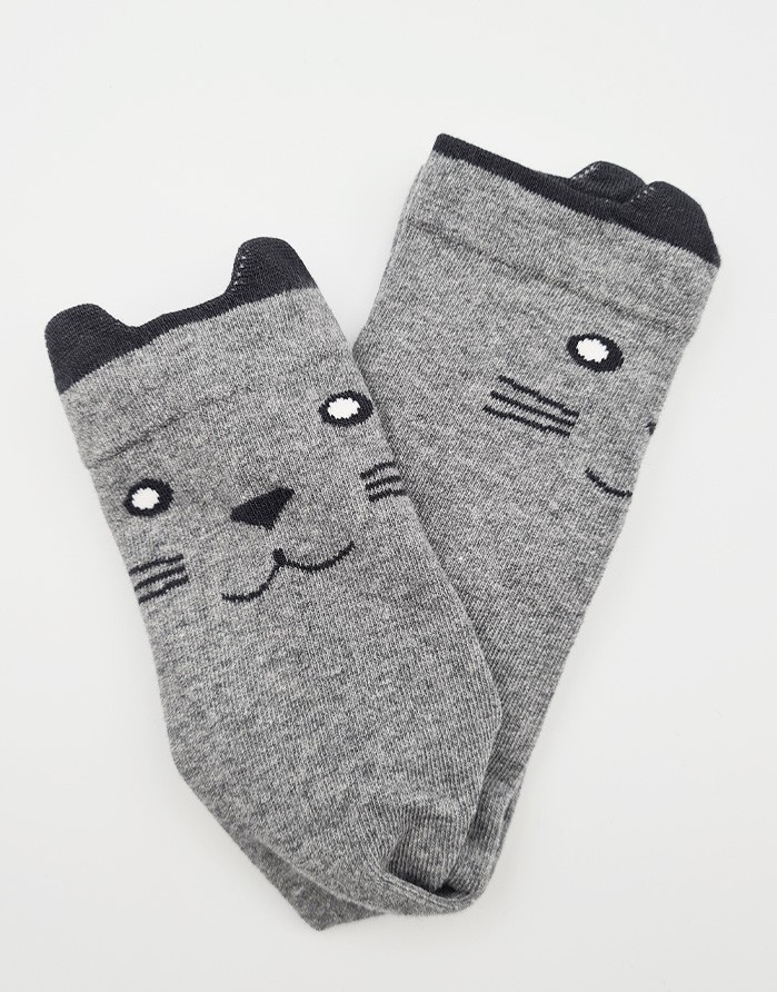 Children's socks "Cats Light Melange"