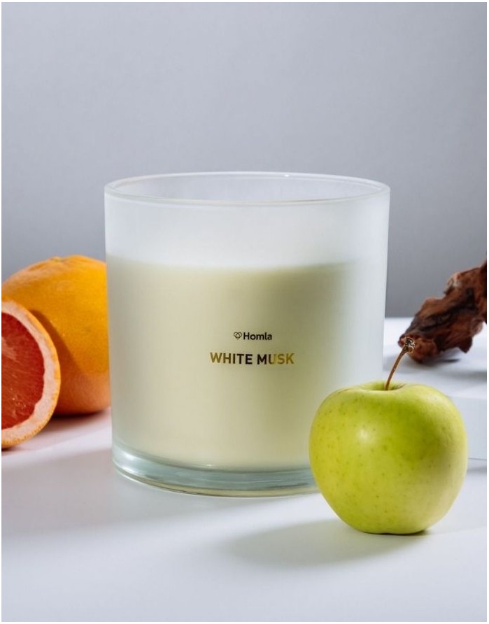 Aromātiska svece "GLOW White Musk" 870 g