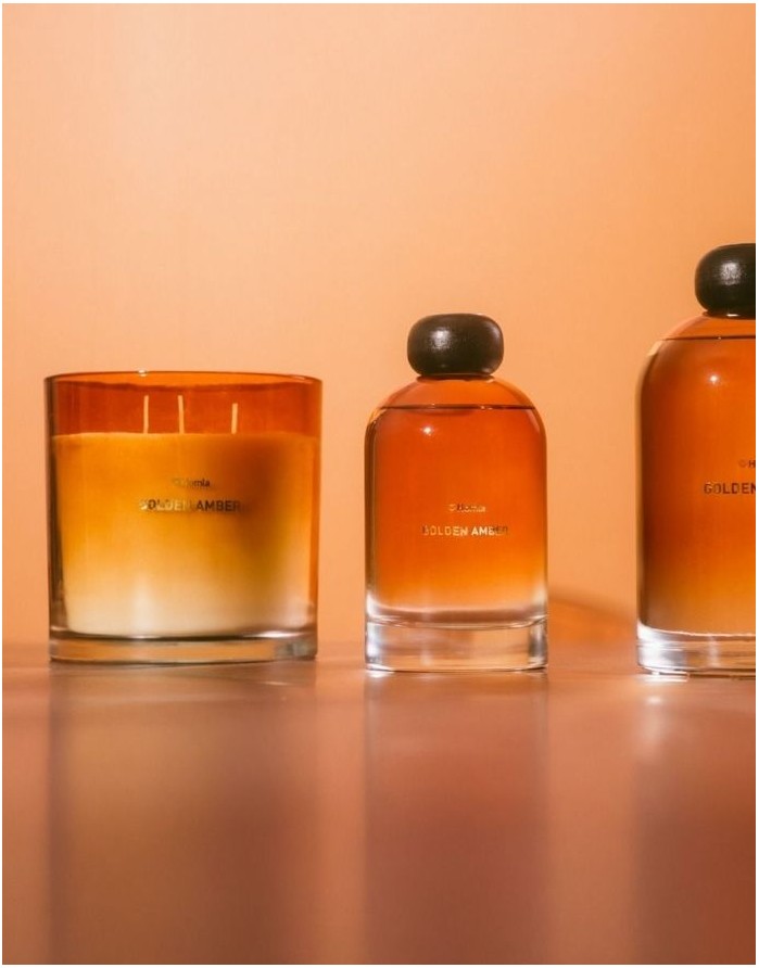 Ароматическая свеча "GLOW Golden Amber" 870 g