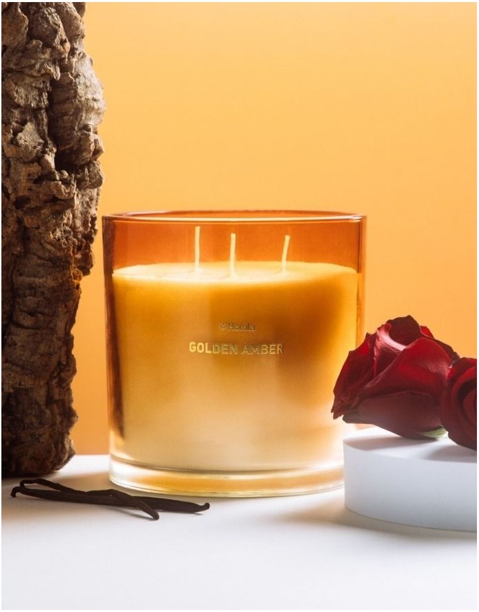 Aromātiska svece "GLOW Golden Amber" 870 g