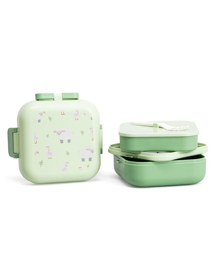Lunch Box "PECORA Green Sheep"
