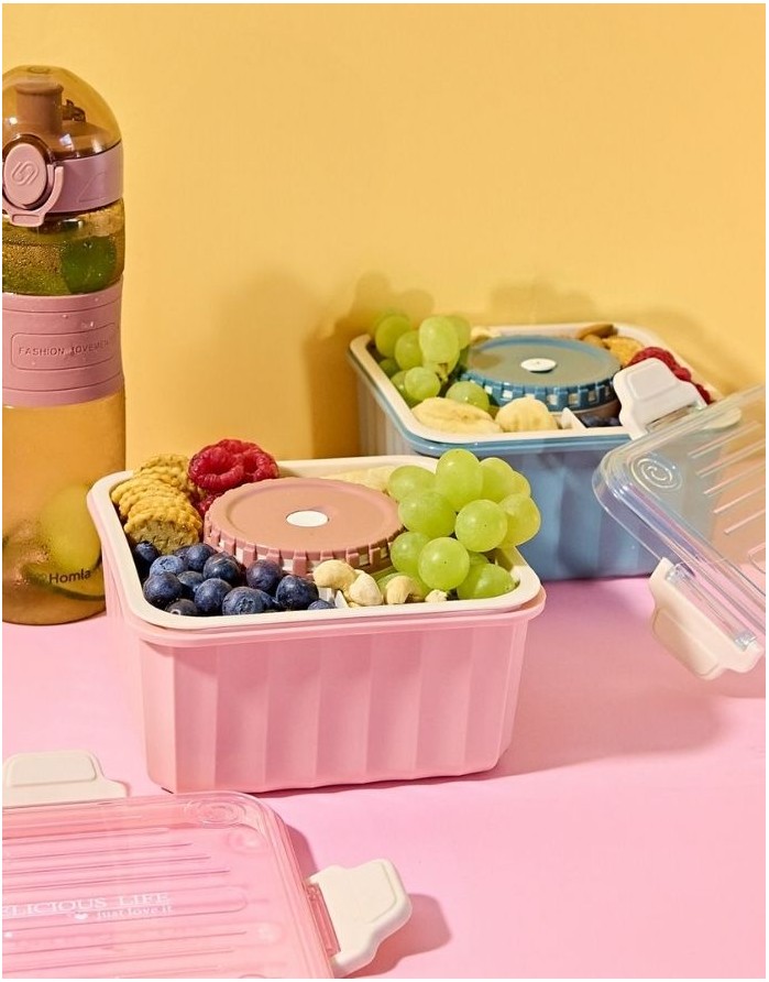Pusdienu kaste "Poppie Pink"