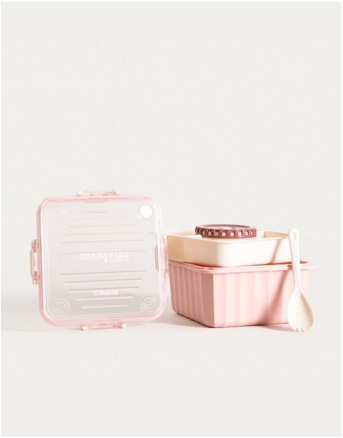 Pusdienu kaste "Poppie Pink"