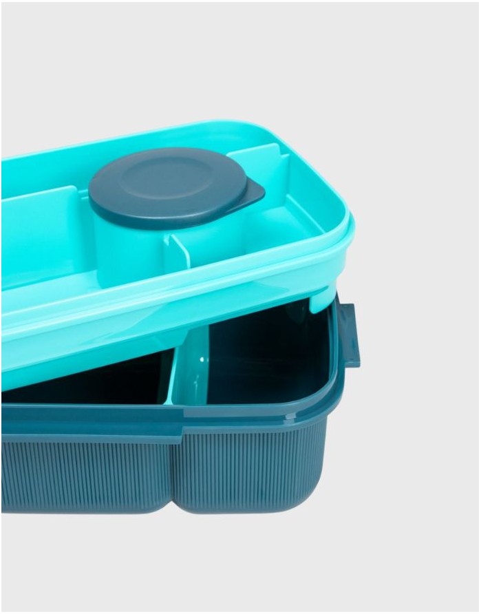 Lunch box with bottle set "Cairo Granat"