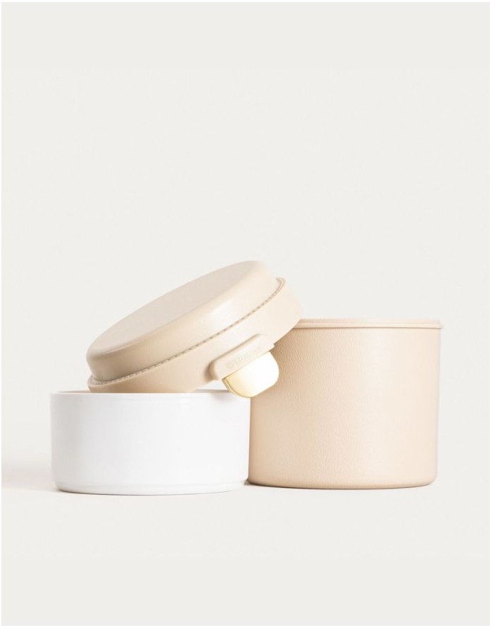 Pusdienu kaste "TORRONE Round Beige"