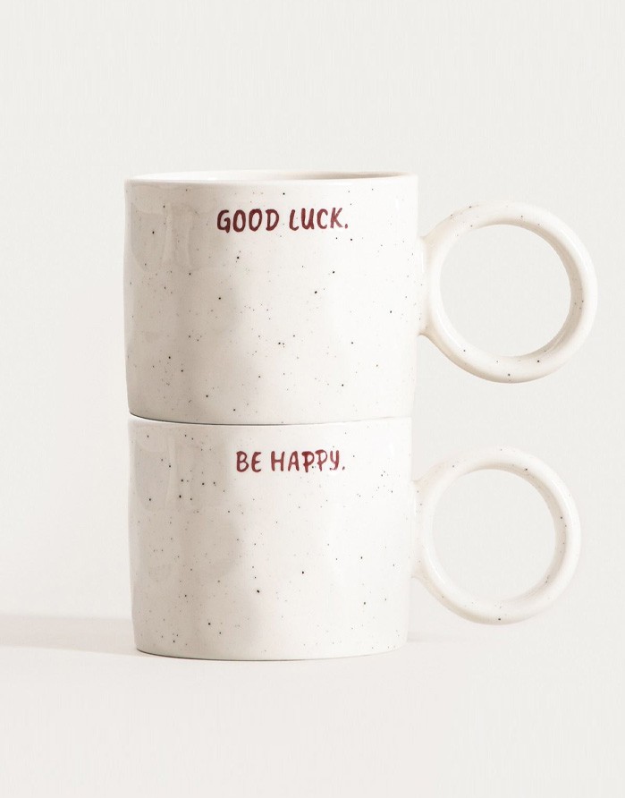 Krūzīšu komplekts "POSI Cream" 2 gab