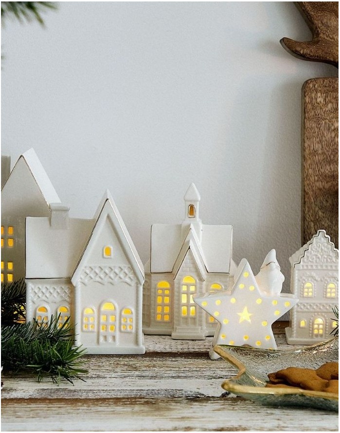 Led Candlestick "White House"