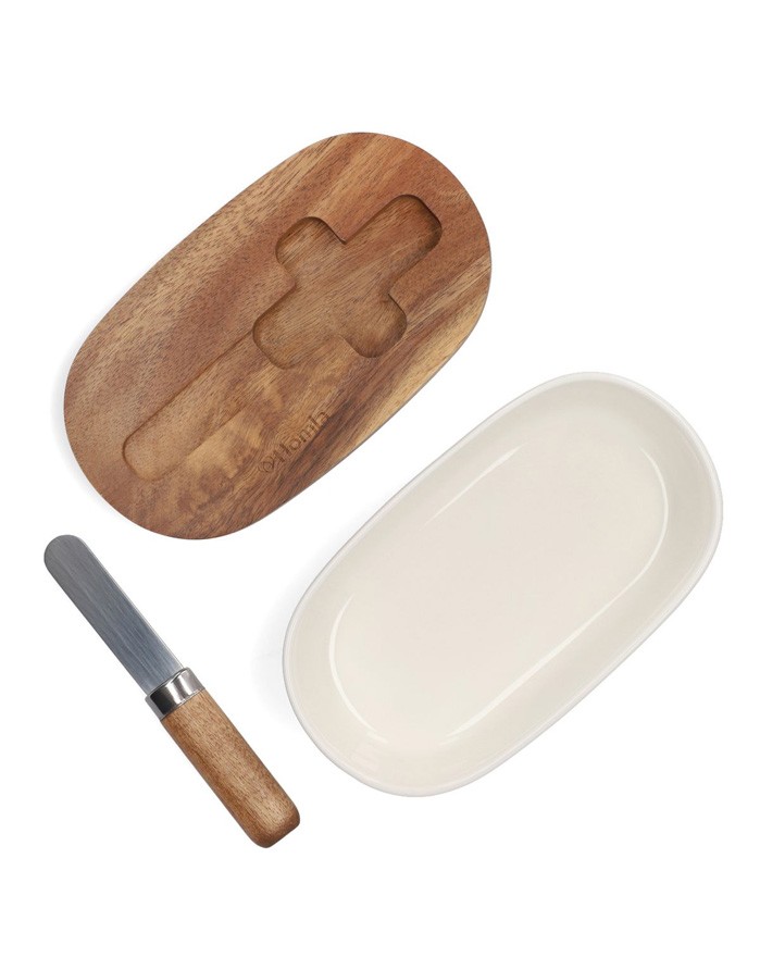 Butter container "MOOKA Round White"
