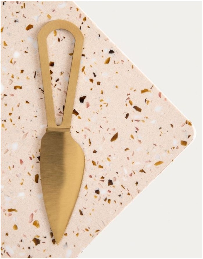 Serving board with knife "TERAZZO Square"