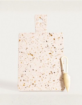 Сервировочная доска с ножом "TERAZZO Square"