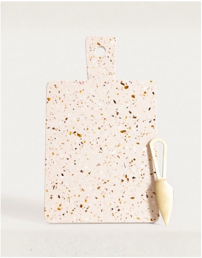 Servēšanas dēlis ar nazi "TERAZZO Square"