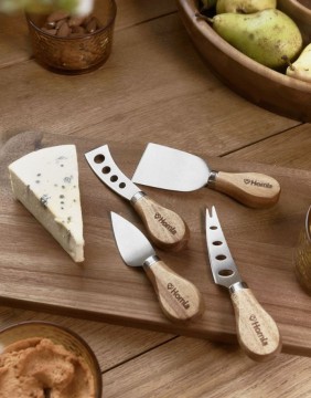 Набор ножей для сыра "Mooka Wood" 4 шт