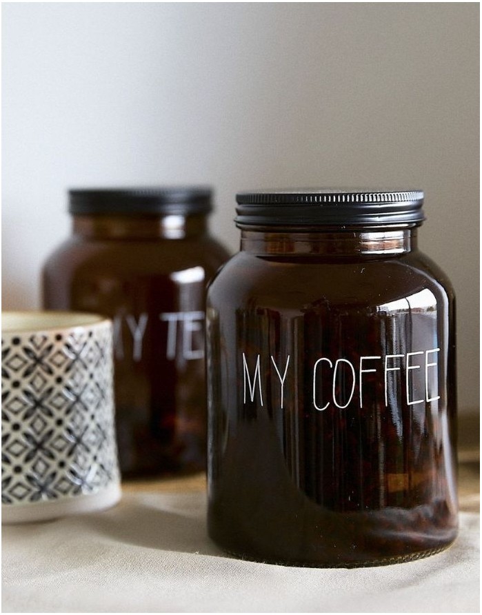 Glass Container "My Coffee" 1 l