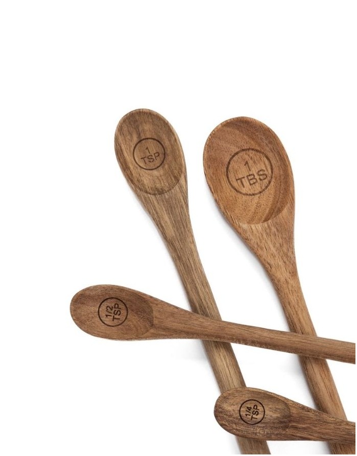 Measuring Spoons "Mooka Wood", 4 pcs