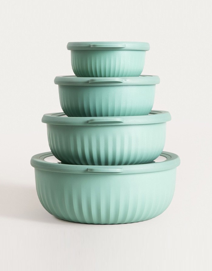 Set Of Bowls "Kerma Green", 4 pcs.