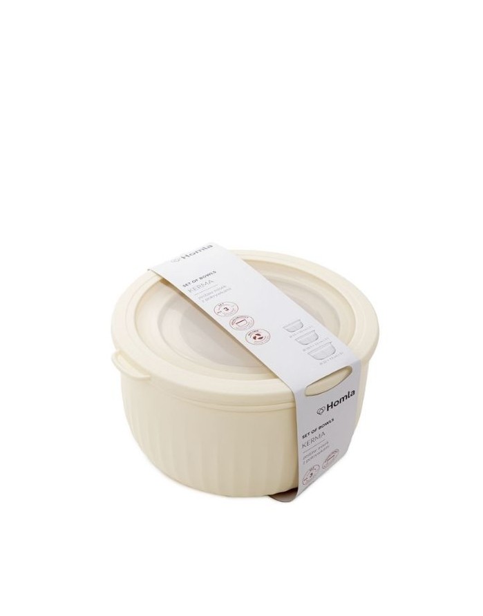 Bļodu komplekts "Kerma Cream", 3 gab.