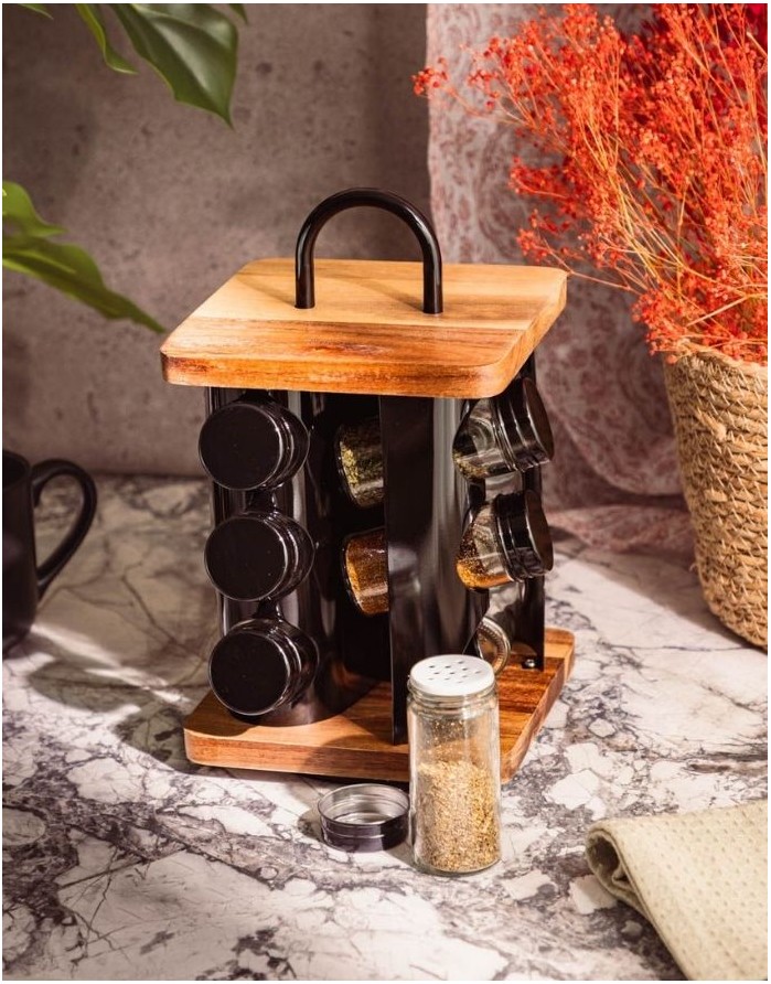 Garšvielu plaukts "Lenne Black"