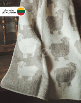 Одеяло из натуральной шерсти "Sheep Beige" 130x200 cm