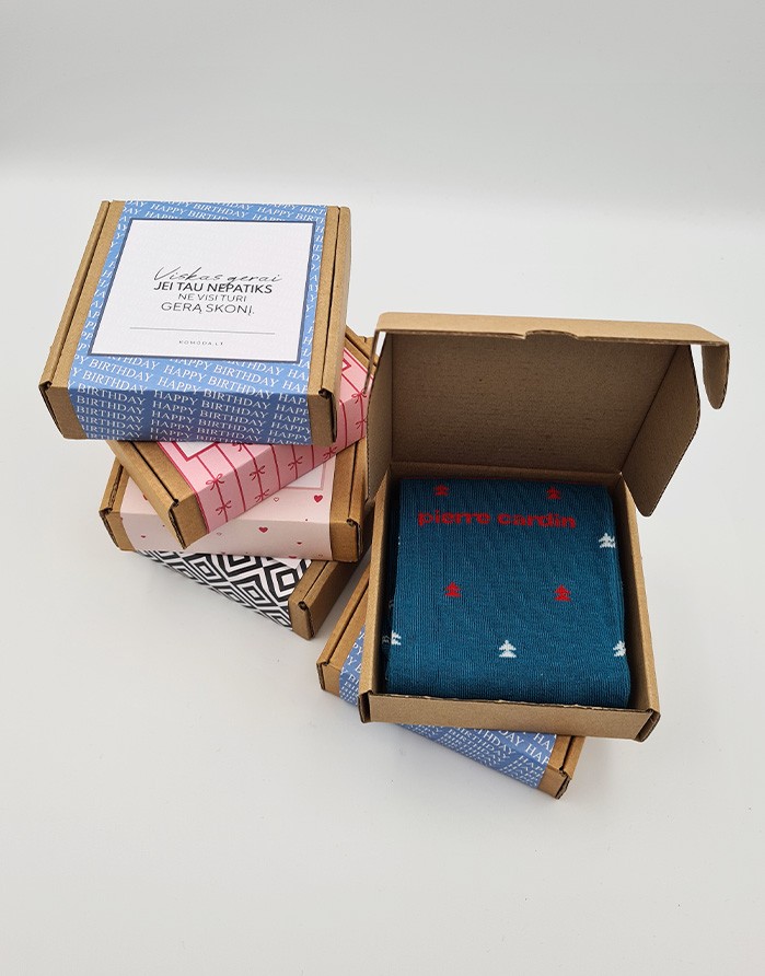 Socks Gift set for HIM "Little Trees"