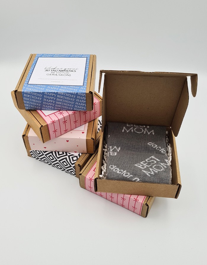 Набор носков ЕЙ "Best Mom Grey"