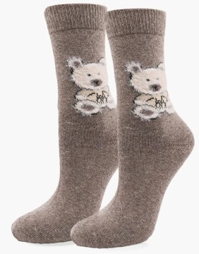 Женские носки "Angora F32 Brown"