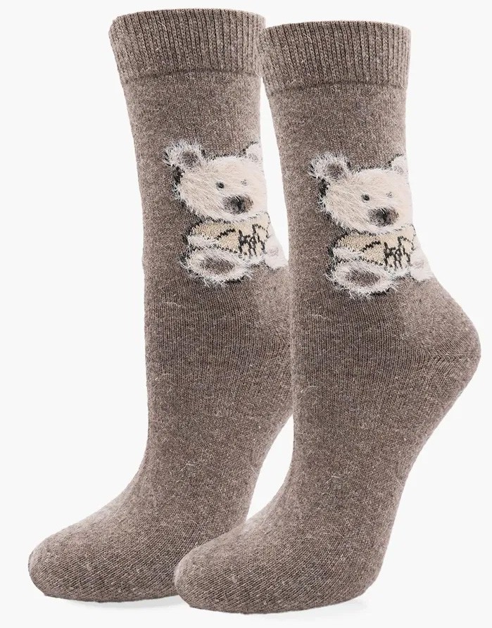 Sieviešu zeķes "Angora F32 Brown"