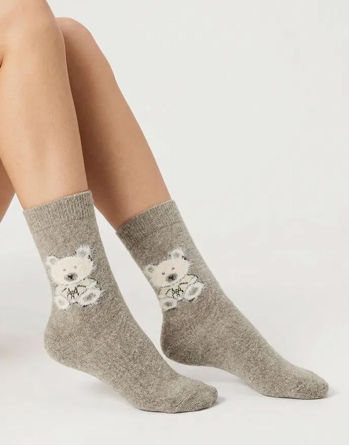 Sieviešu zeķes "Angora F32 Ecru"